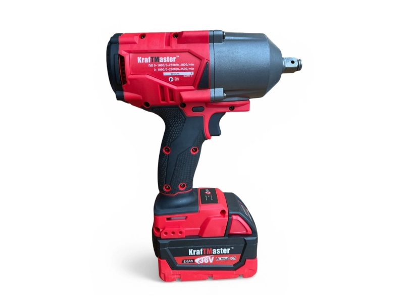 Акумулаторен ударен гайковерт KrafTMaster 36V 8Ah – професионален, мощен, безчетков - Image 2