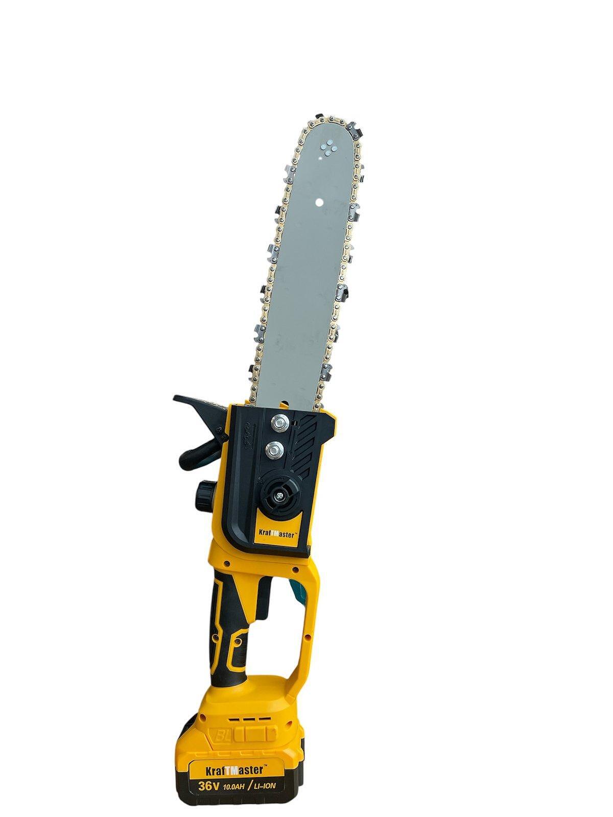 Акумулаторна резачка KrafTMaster с омасляване на веригата, 30 см шина, 36V/10Ah - Image 2