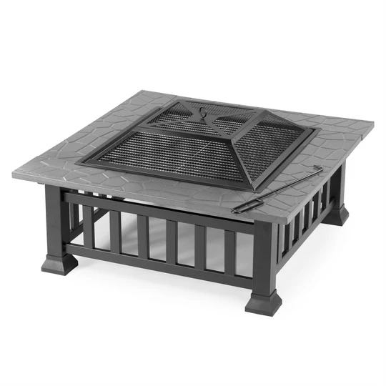 Мултифункционална маса 3в1 Fire Pit, Барбекю, Камина, Ледарка - Image 3