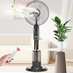 Охлаждащ вентилатор с водна мъгла 75W, 3 режима на работа и дистанционно управление