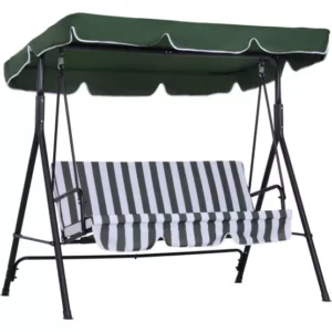 Триместна градинска люлка със сенник